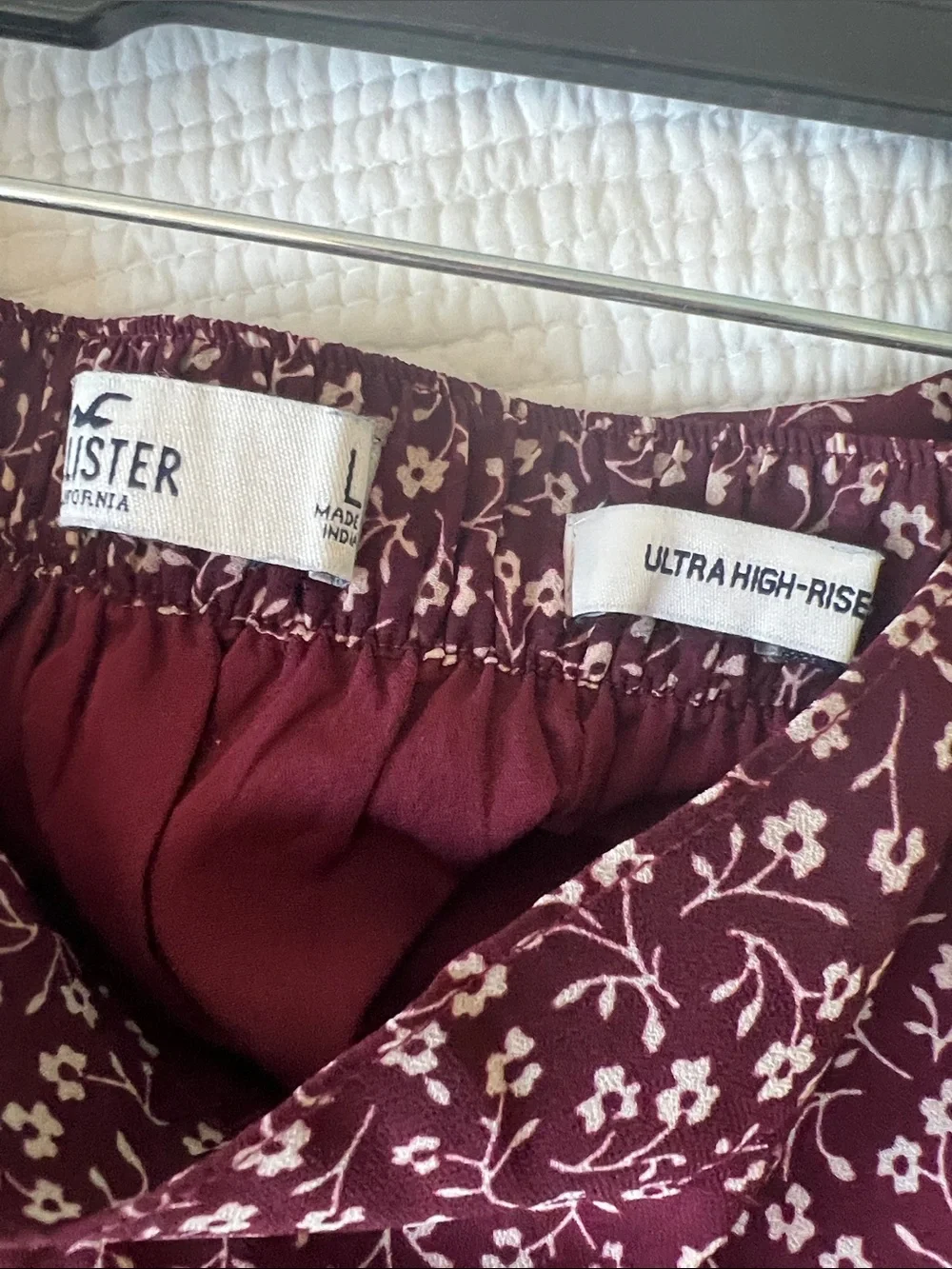 Hollister Women’s Floral Wrap Skirt - Burgundy